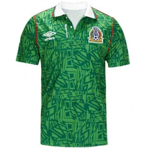 Mexico home retro jersey soccer uniform men's first football top shirt 1994